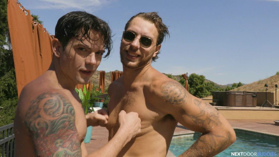 Schwule Outdoor-Abenteuer: Heiße Pool-Action